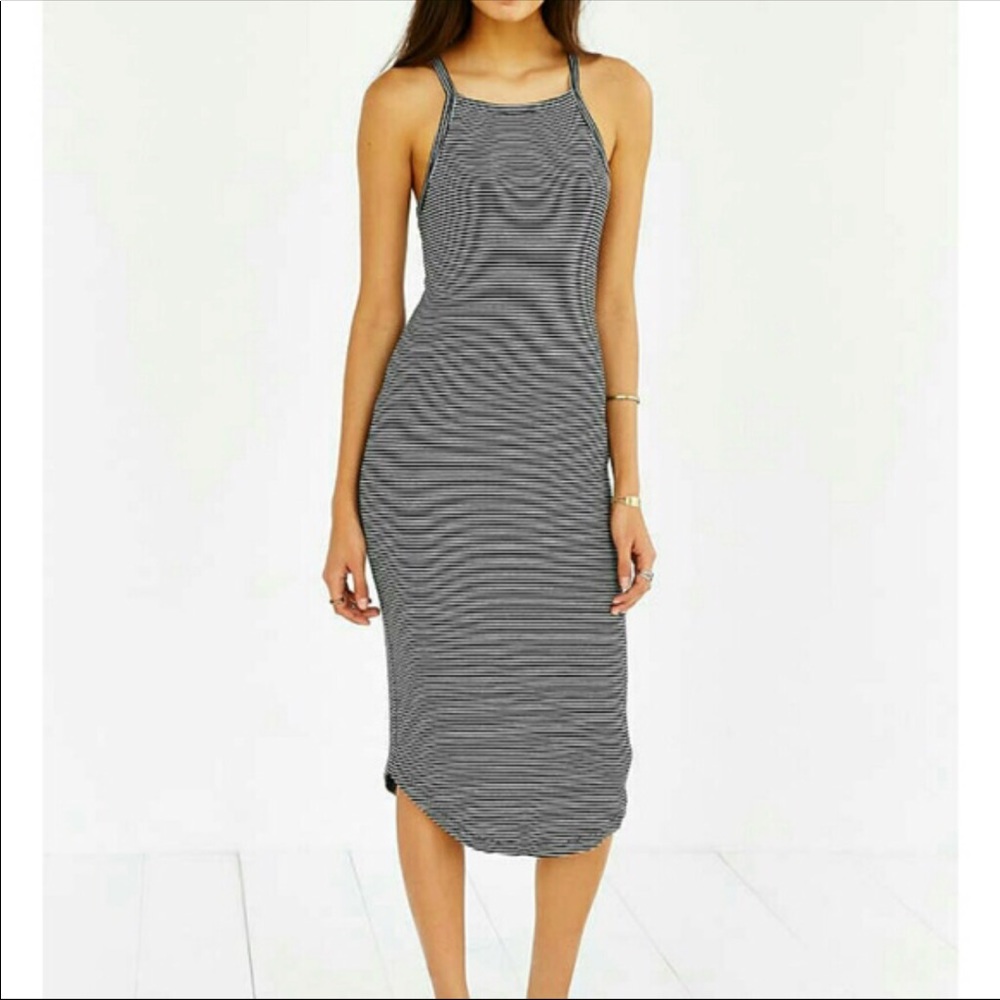 Urban outfitters Silence+Noise striped midi dress
